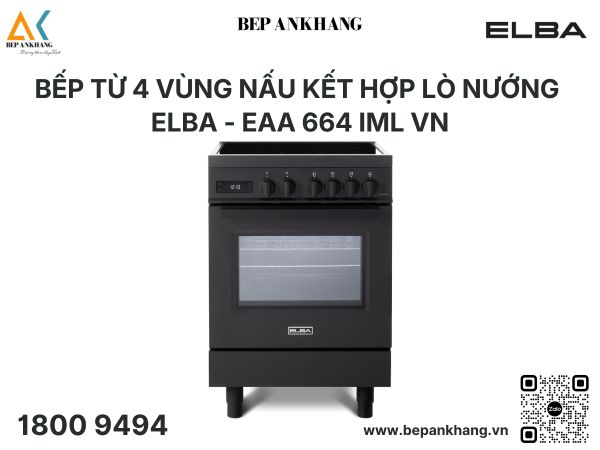 Bếp Từ Đa Điểm Kết Hợp Lò Nướng ELBA EAA 664 IML VN - Nhập Khẩu Ý 